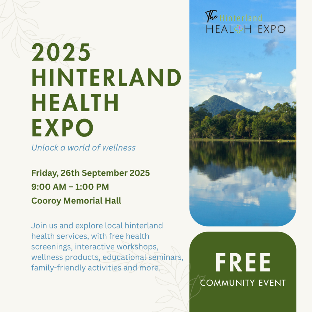 Hinterland Health Expo Poster 2025