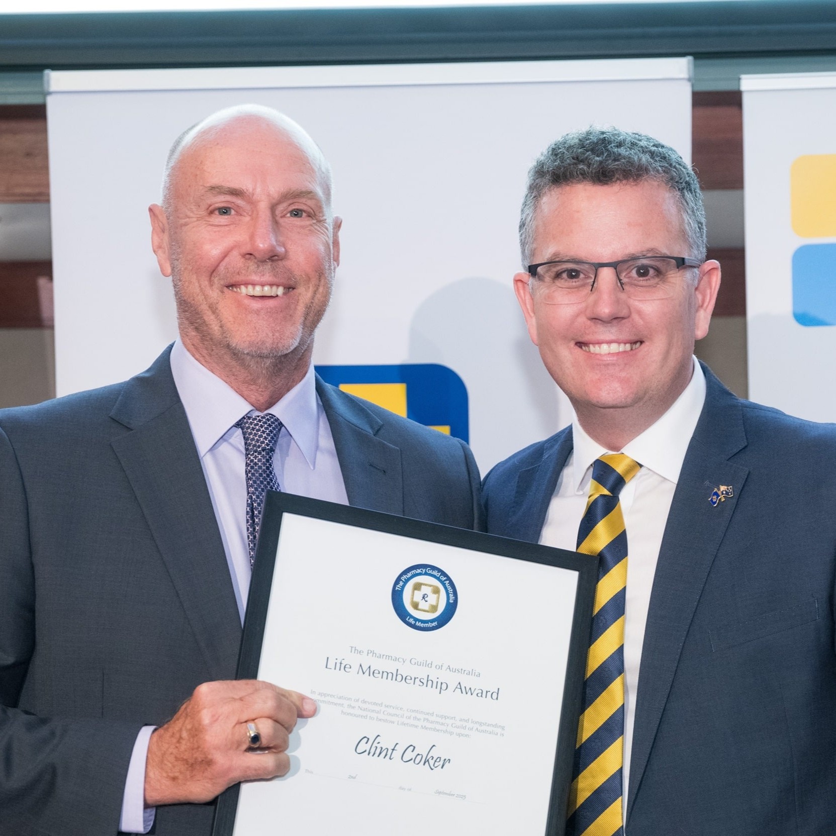 Clint Coker Awarded Pharmacy Guild Life Membership